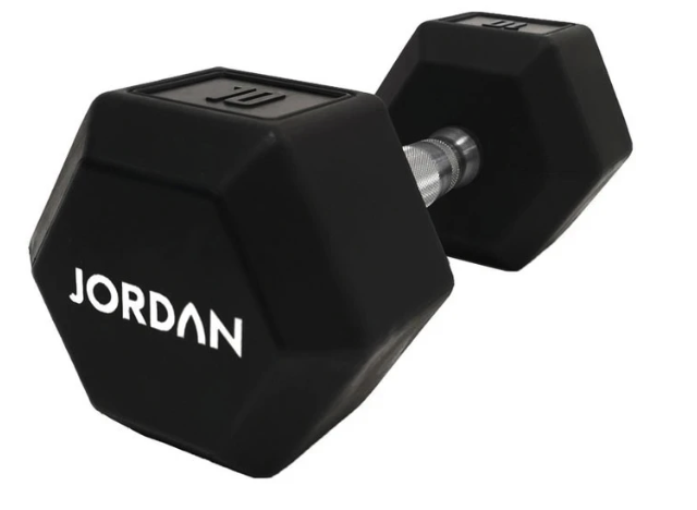 Jordan Hexagonal Urethane Dumbbell 10kg side  