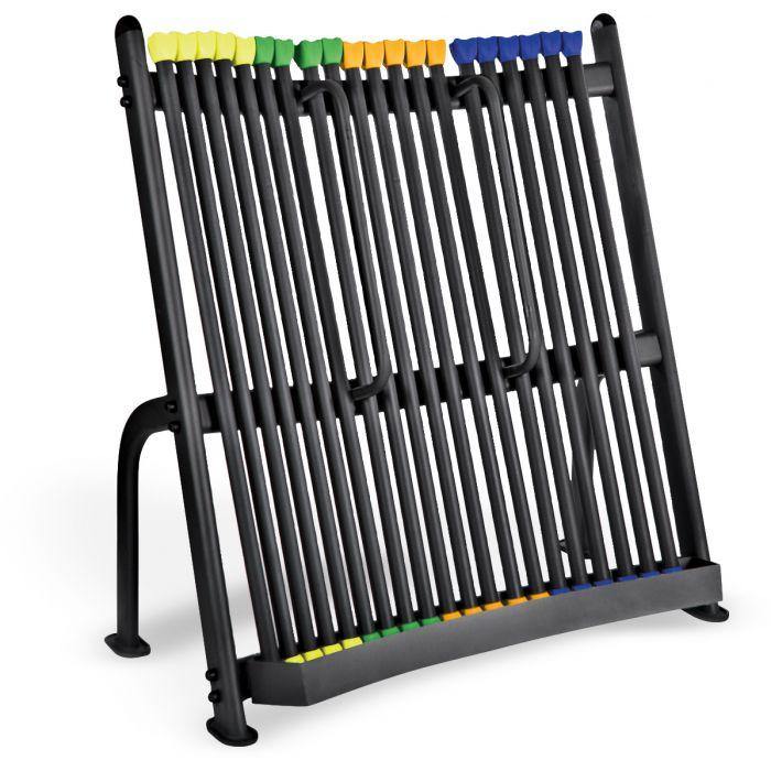 Physical Company Upright Strength Bar Rack with 30 Strength Bars