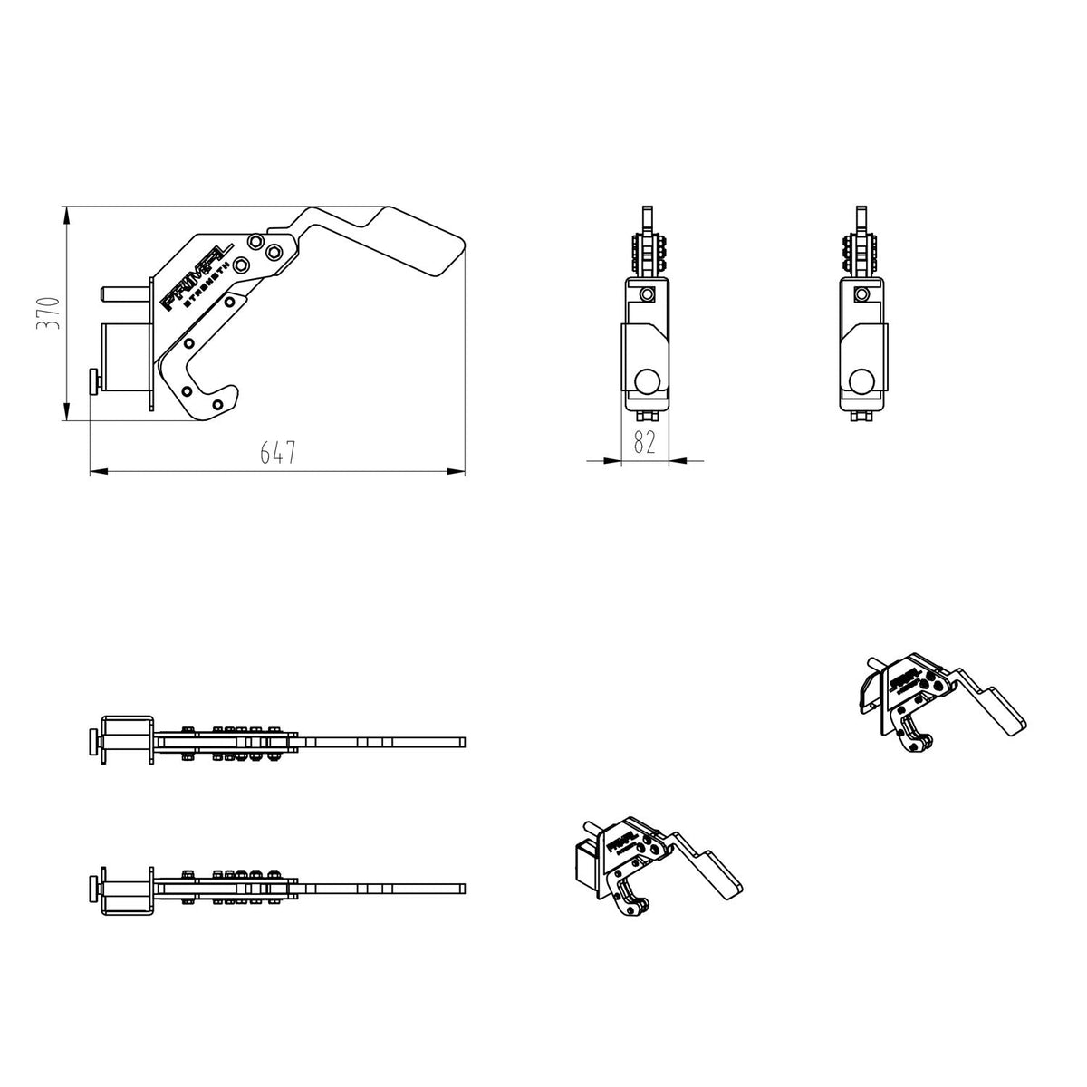 Primal Pro Series Adjustable Monolift