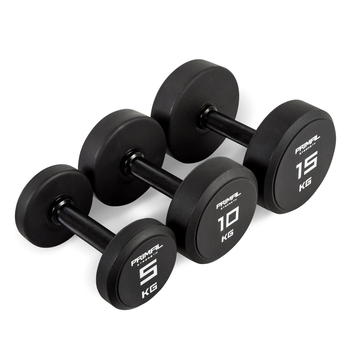 Primal Strength Urethane Dumbbell Set 2-10kg (10 Pairs)
