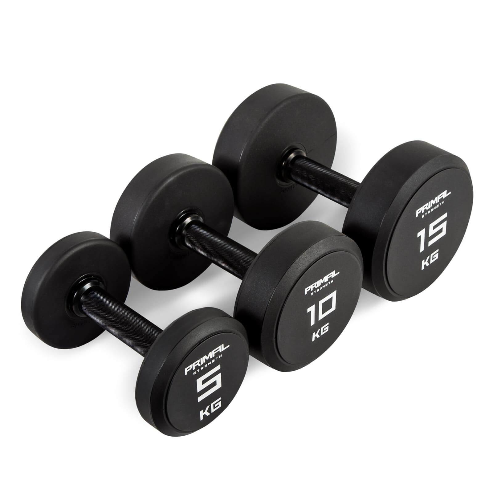 Primal Strength Urethane Dumbbell Set 2-10kg (10 Pairs)  