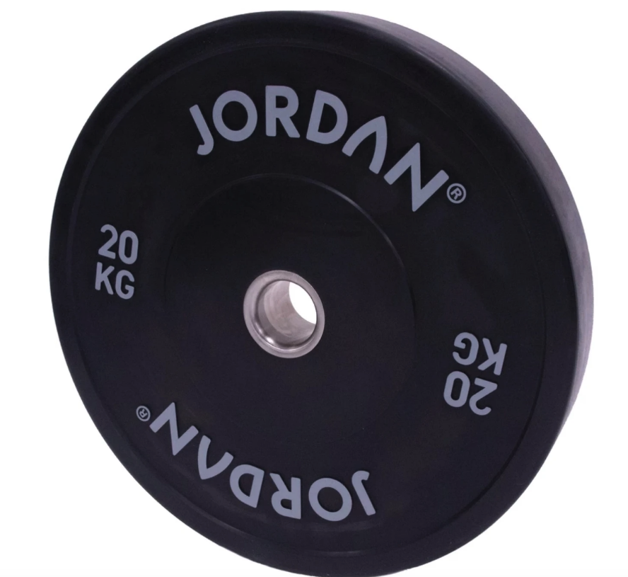 JORDAN HG BLACK RUBBER BUMPER PLATES - 150kg Set