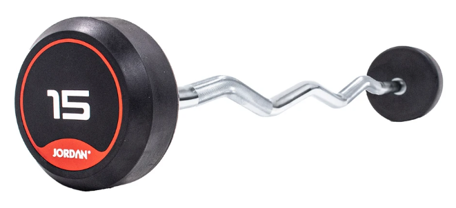 Jordan Classic Rubber Barbells - Curl Bars