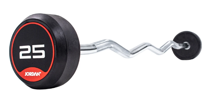 Jordan Classic Rubber Barbells - Curl Bars