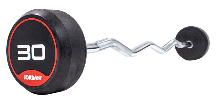 Jordan Classic Rubber Barbells - Curl Bars