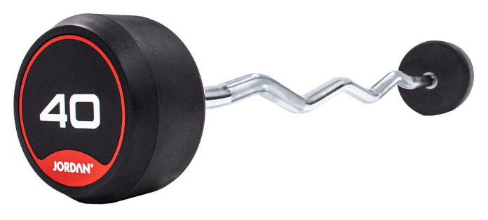 Jordan Classic Rubber Barbells - Curl Bars