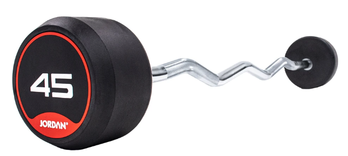 Jordan Classic Rubber Barbells - Curl Bars