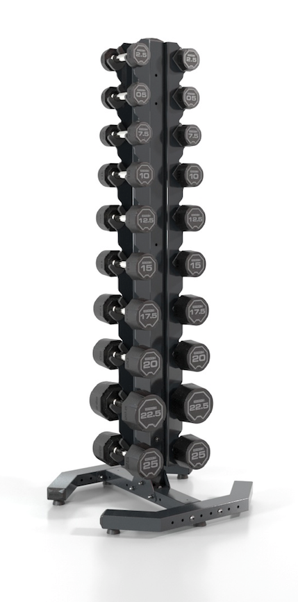 Escape 2.5-25kg SBX Dumbbell Set with Upright Rack  