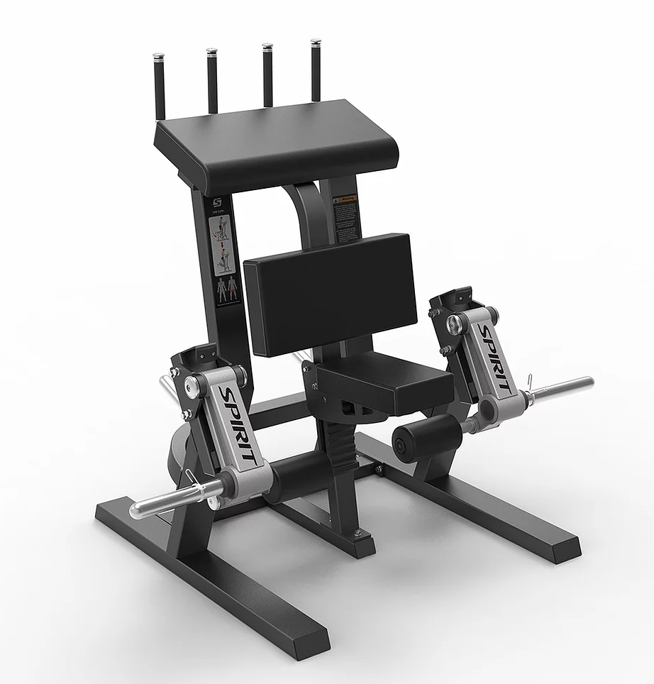 Spirit Standing Plate Loaded Leg Curl Machine