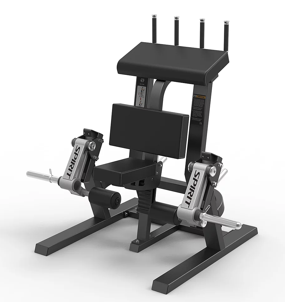 Spirit Standing Plate Loaded Leg Curl Machine