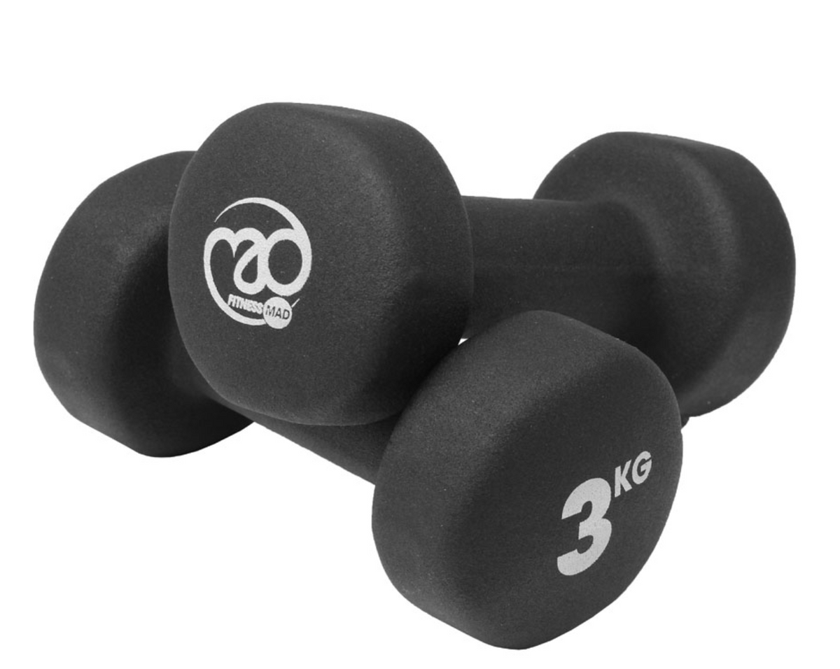 Fitness Mad Neo Studio Dumbbells - Black