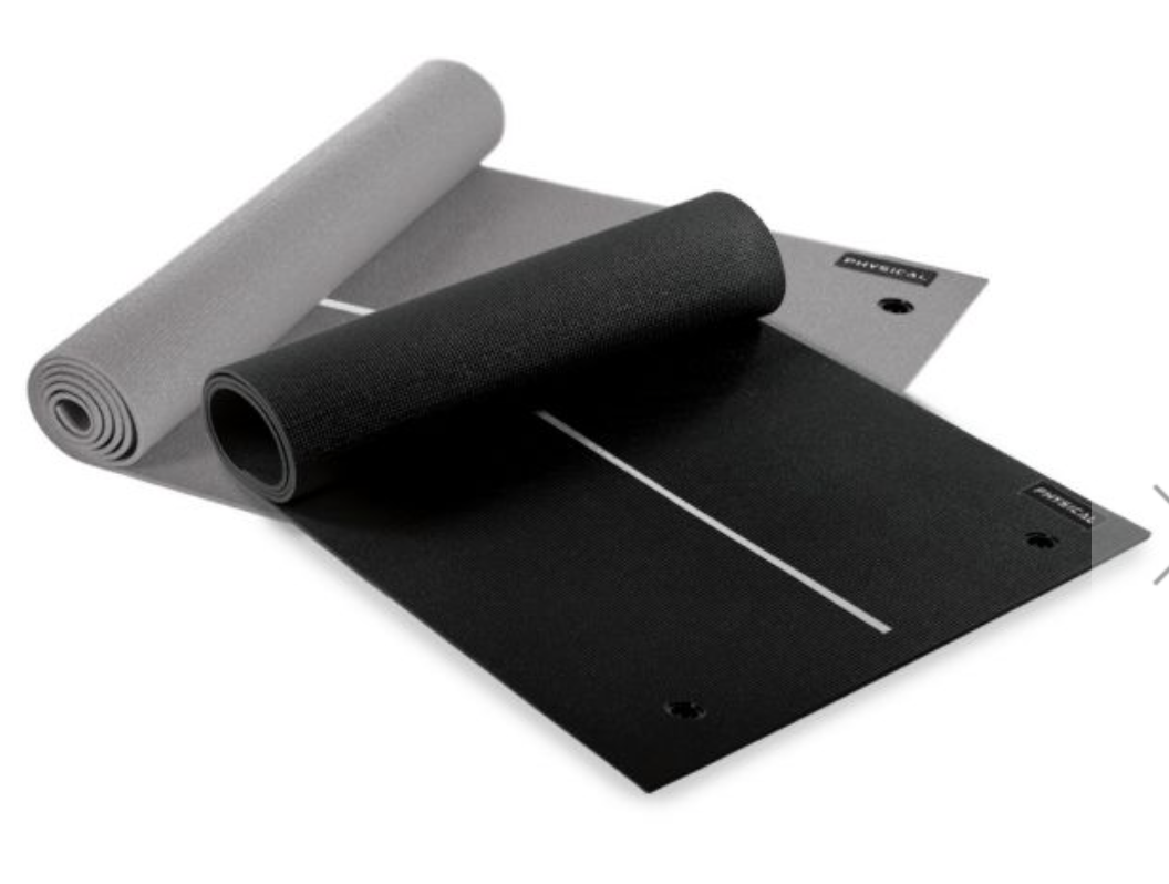 Physical Company BodyZen Yoga Mat with Central Posture Line - Black