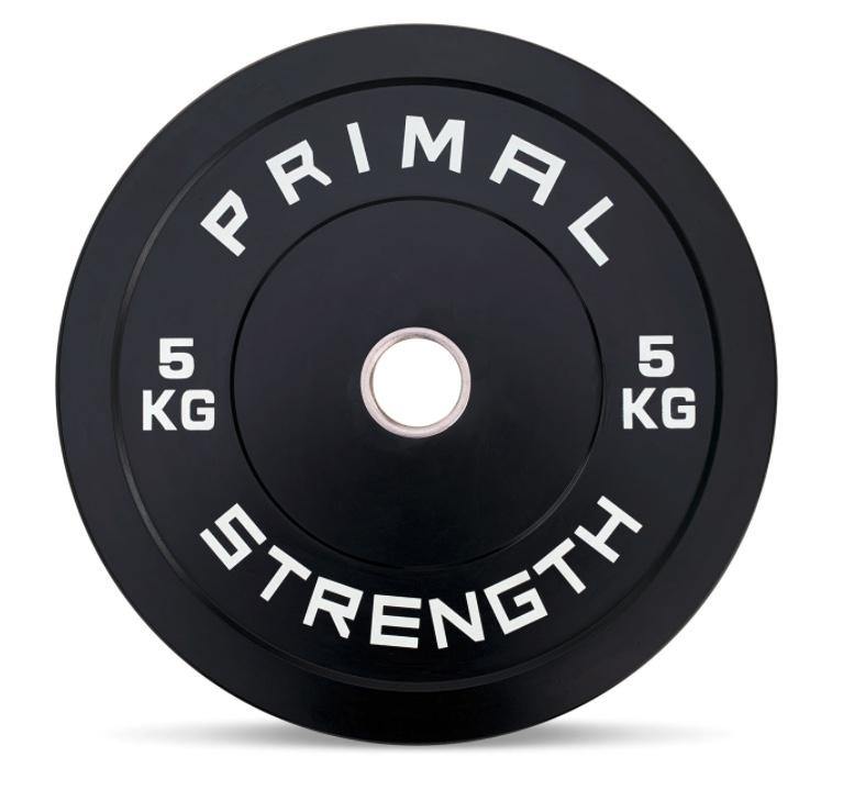 Primal Strength Black Bumper Plates (up to 25kg)