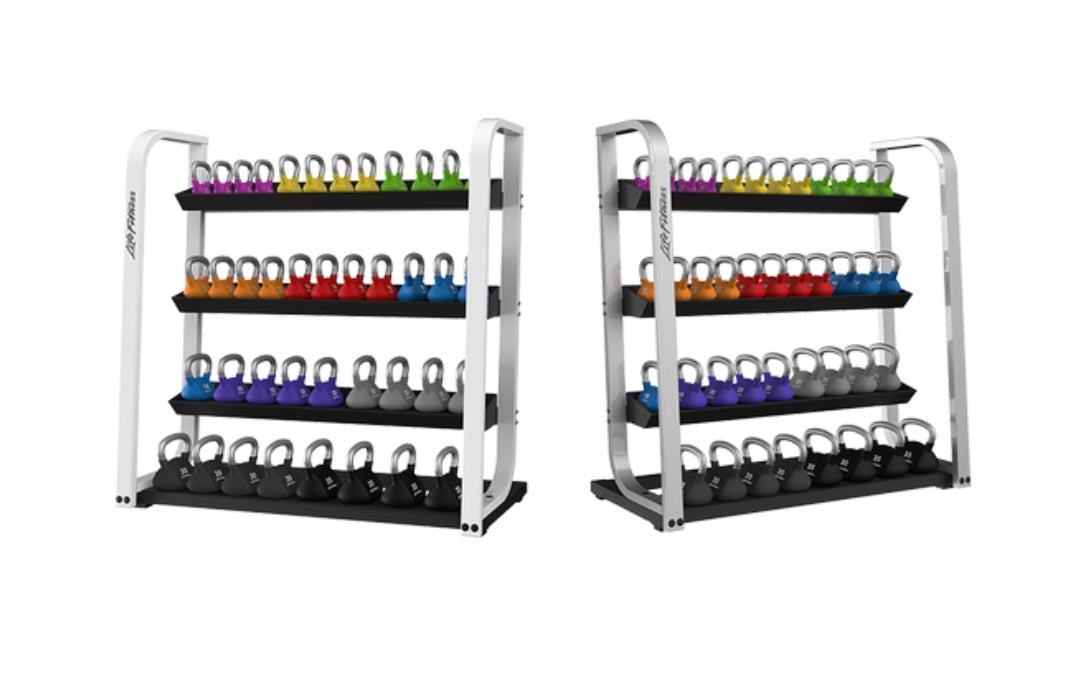 Life Fitness Studio Kettlebell Set &amp; Rack