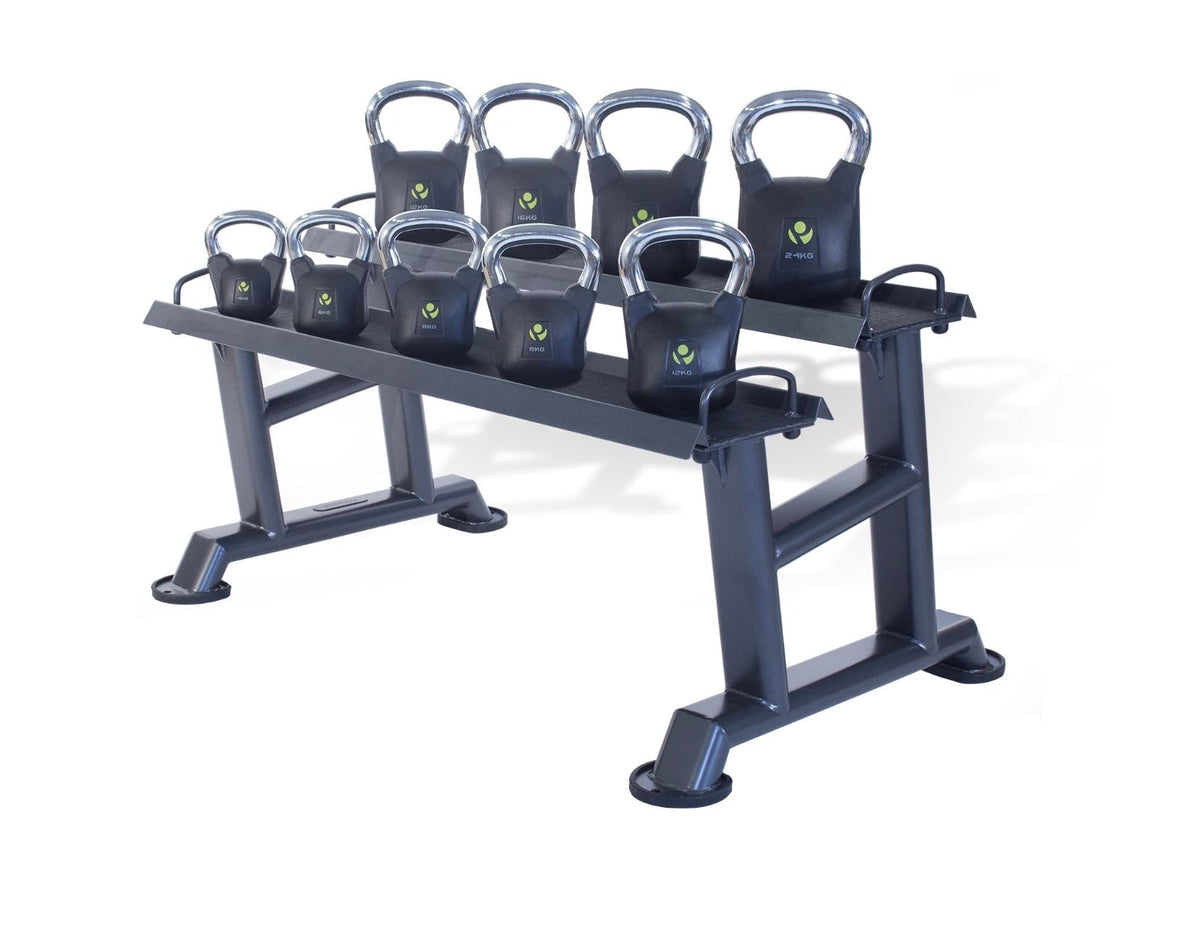 Physical Company PU Kettlebell Set With Rack