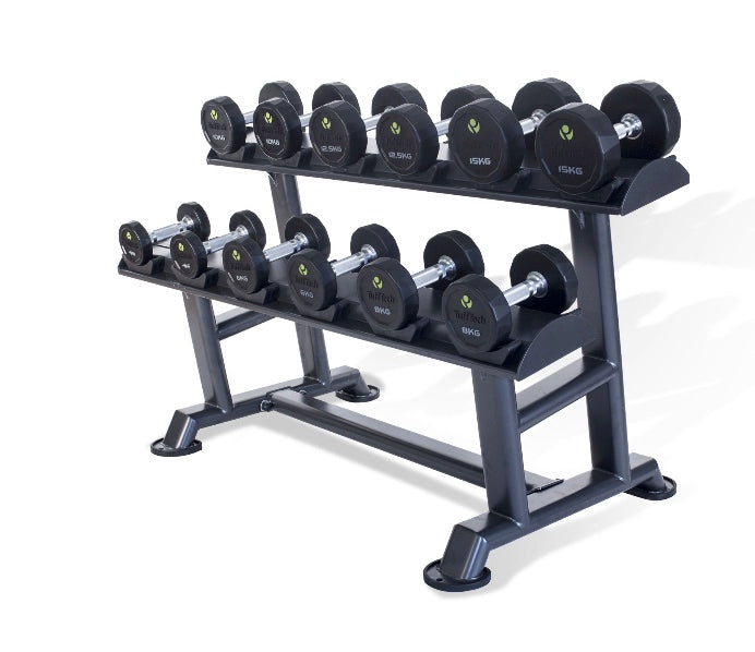 Physical Company PU Dumbbell Sets With Saddle Racks