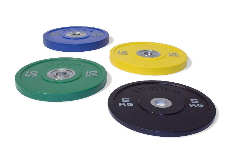 Physical Company PU Competition Bumper Plate Barbell Set - 68kg