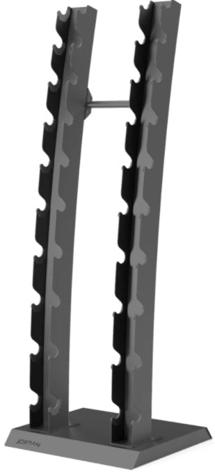 Jordan Classic Rubber Grey Dumbbell set 2-20kg with Rack