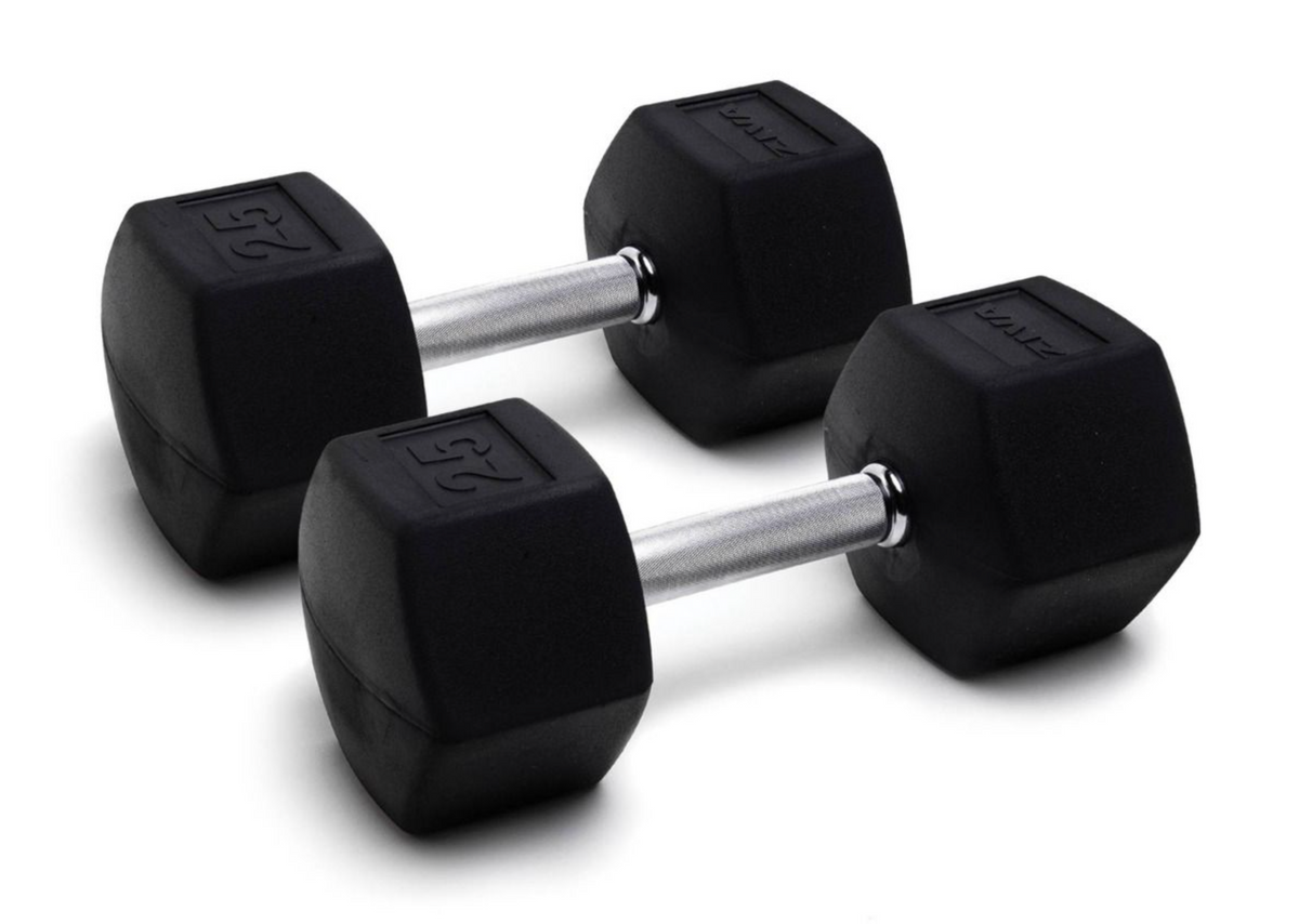 ZIVA XP Hex Rubber Dumbbell Sets