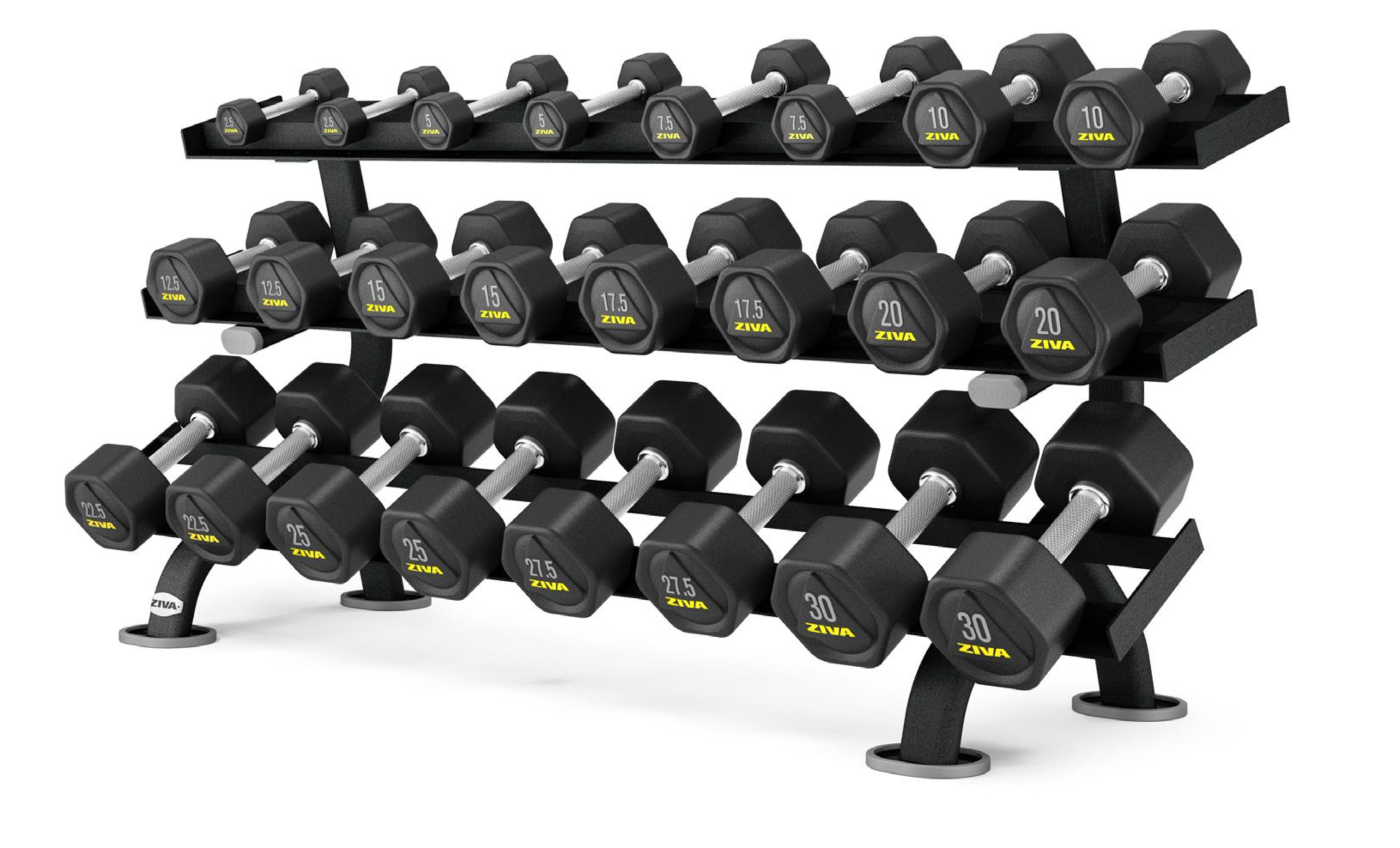 Ziva rubber dumbbells 2025