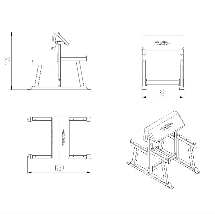 Primal Performance Series Standing Preacher Curl