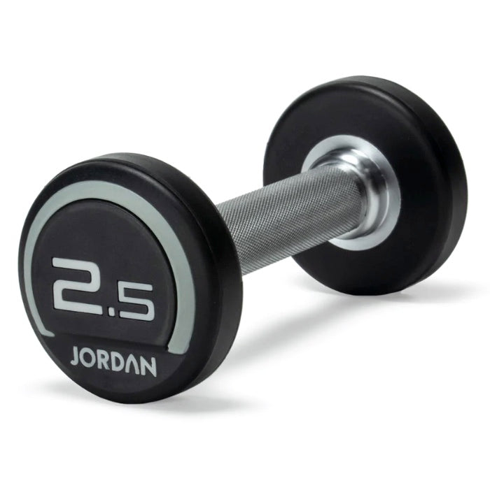 Jordan Premium Urethane Dumbbell Sets (Grey)