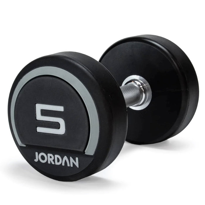 Jordan Premium Urethane Dumbbell Sets (Grey)