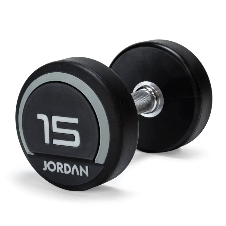 Jordan Premium Urethane Dumbbell Sets (Grey)