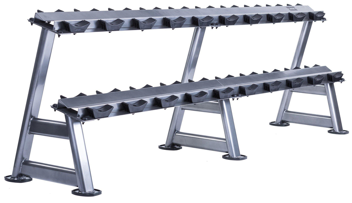 Jordan Classic Rubber Dumbbell set 2.5-25kg with Rack