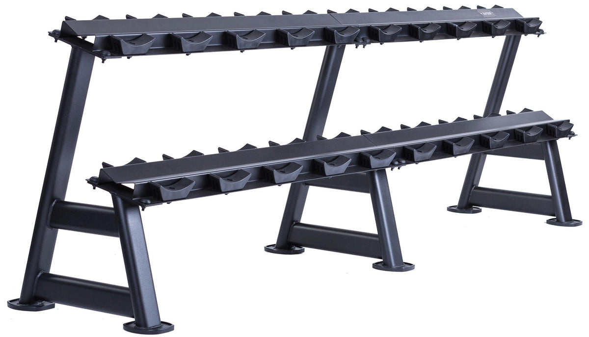 Jordan Classic Rubber Dumbbell set 2.5-25kg with Rack