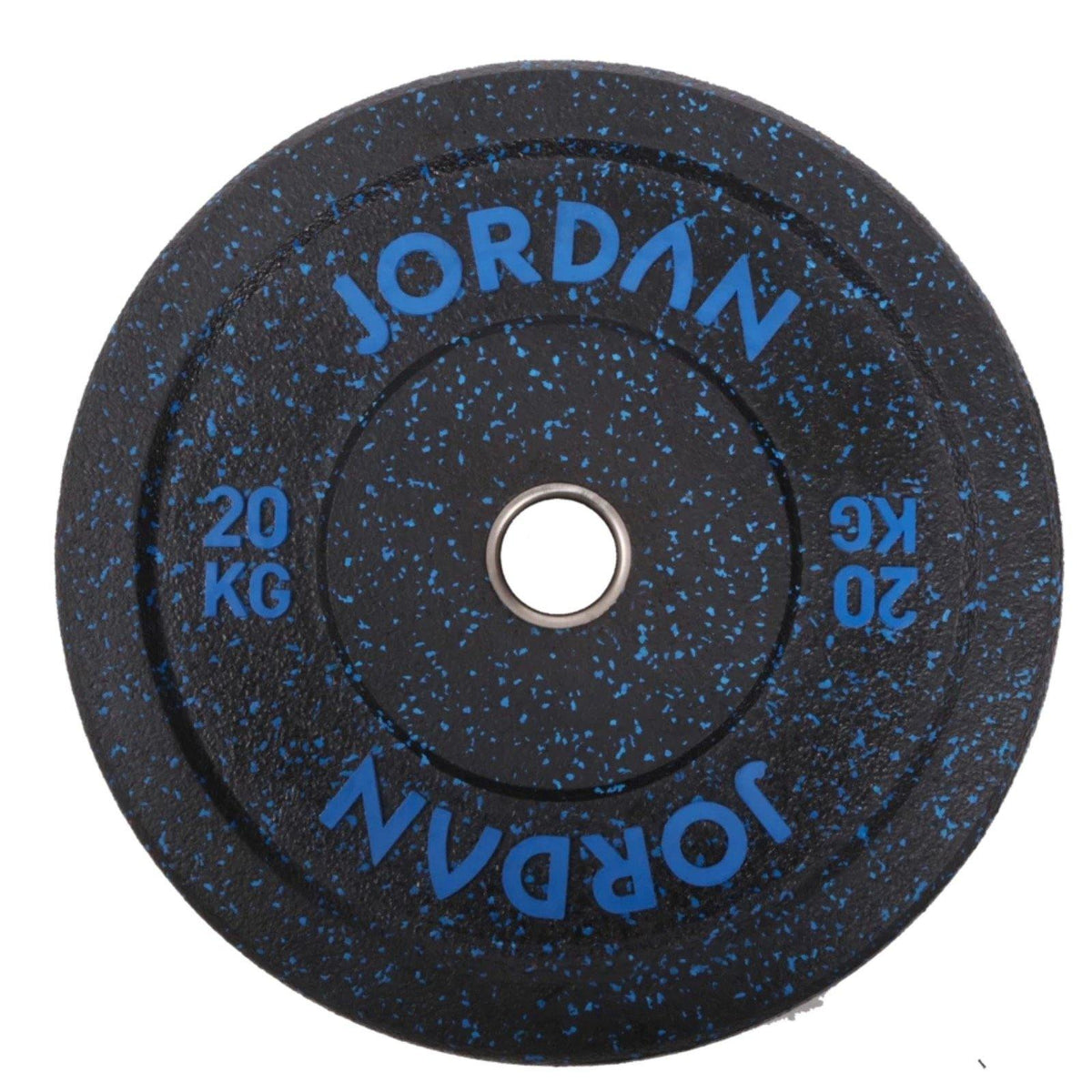 Jordan HG Black Rubber Bumper Plate - Coloured Fleck - 150kg Set