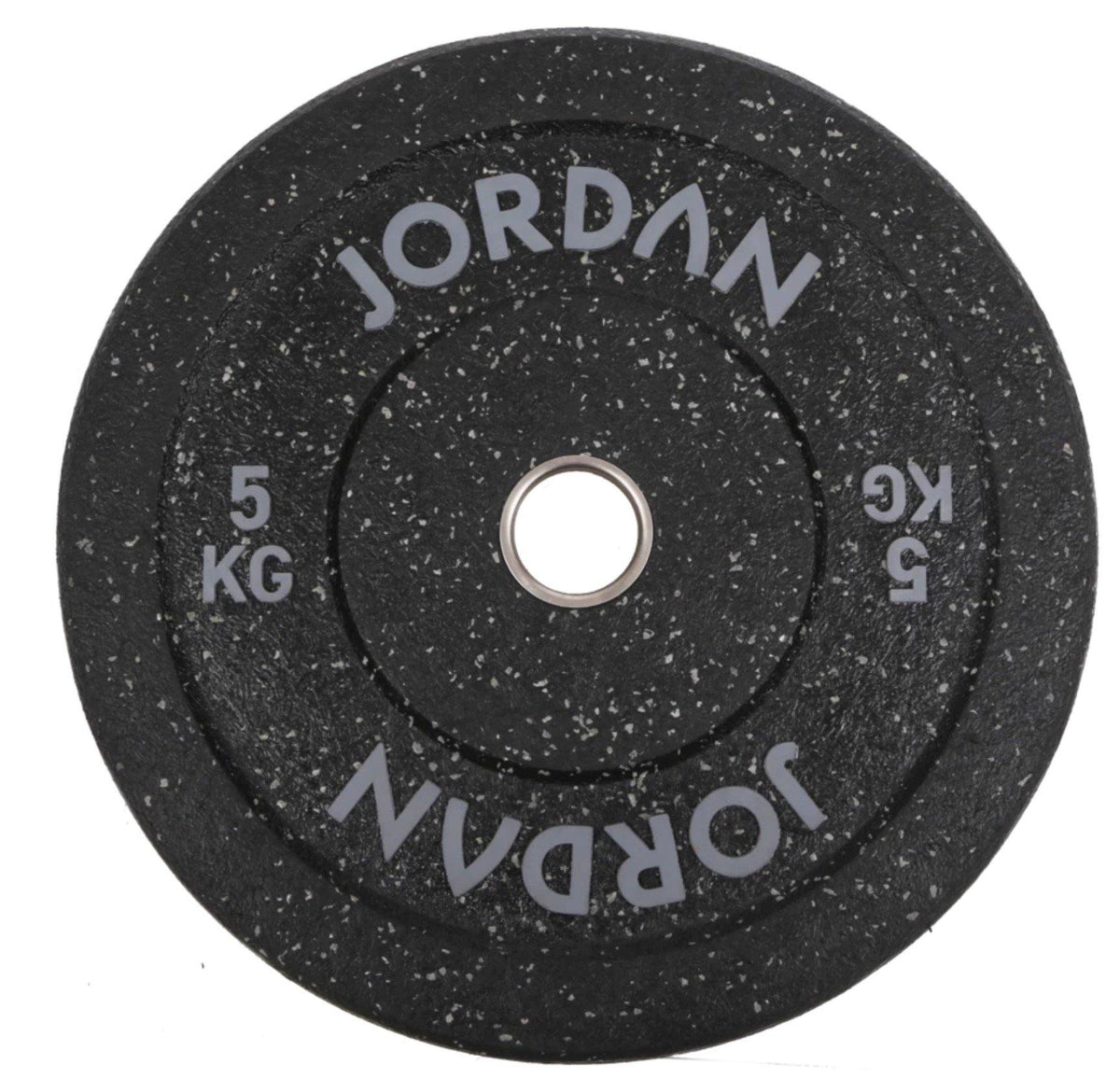 Jordan HG Black Rubber Bumper Plate - Coloured Fleck