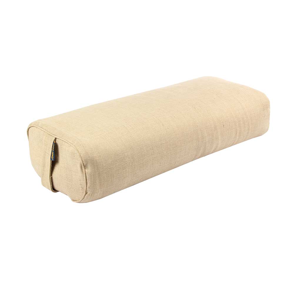 Yoga Mad Rectangular Jute Buckwheat Yoga Bolster