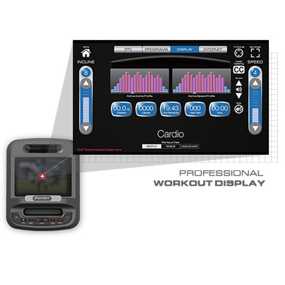 Spirit Fitness CU900 Upright Cycle