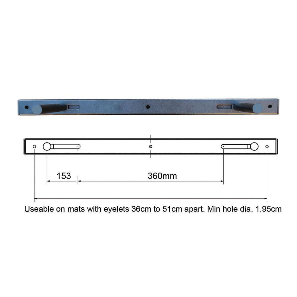 Fitness Mad Adjustable Mat Hanger Rack