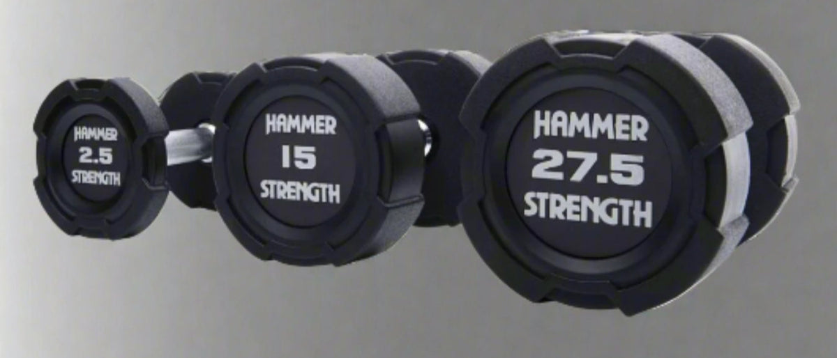 Hammer Strength Premium Rubber Dumbbells - Pairs