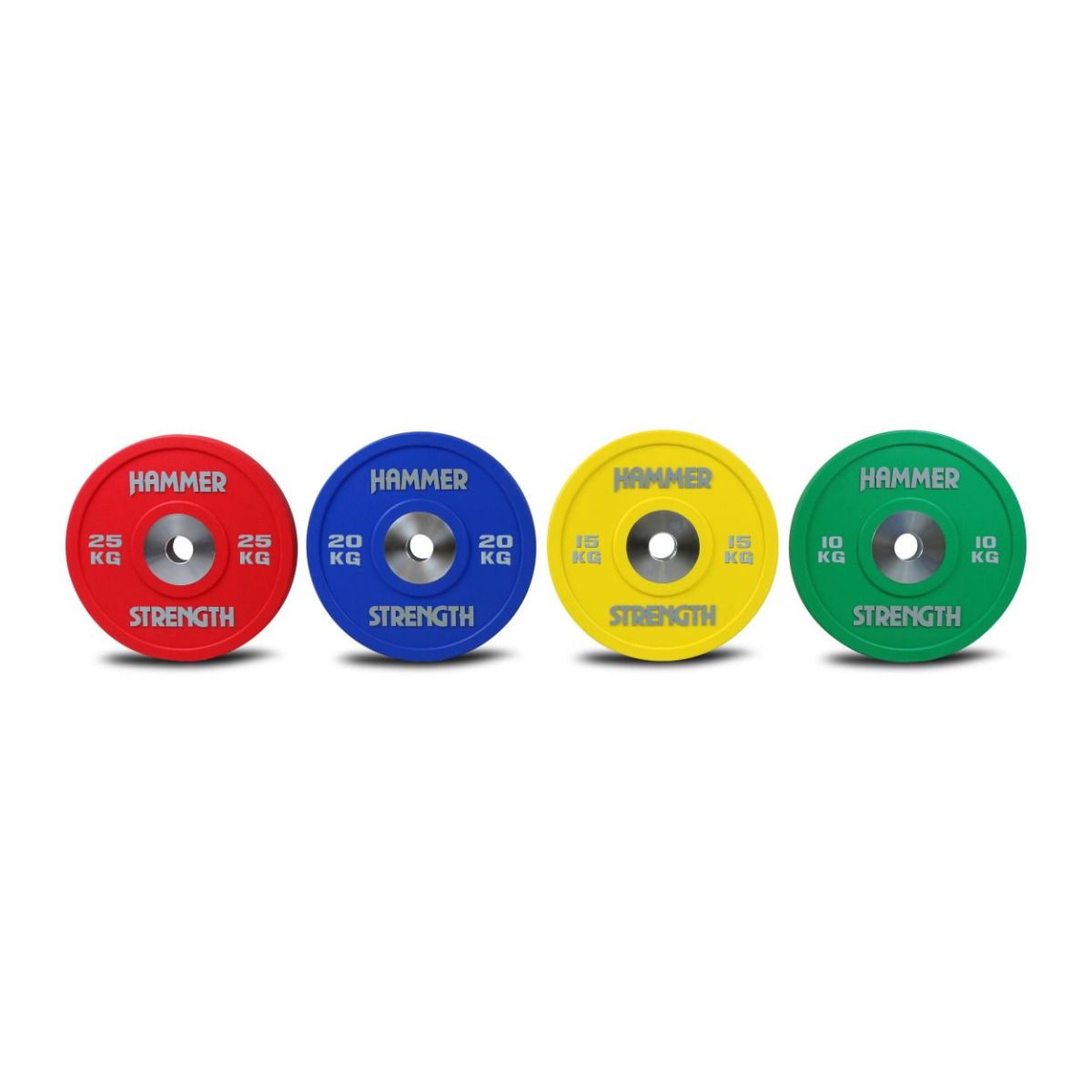 Hammer Strength Urethane Bumper Plate Set - 150kg
