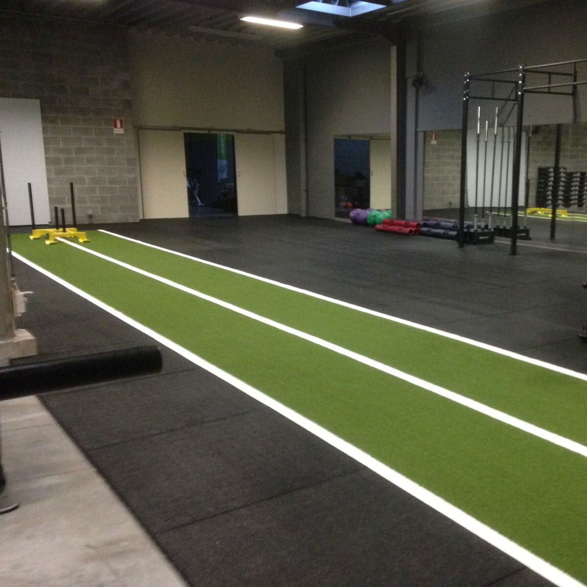 Primal Strength Green Astro Track White Lanes 2m x 12m  