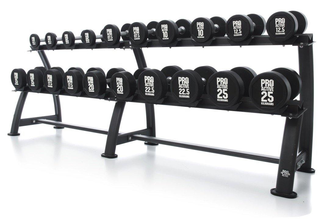 Pro-Active Dumbbell Rack with Cups - Oval Frame