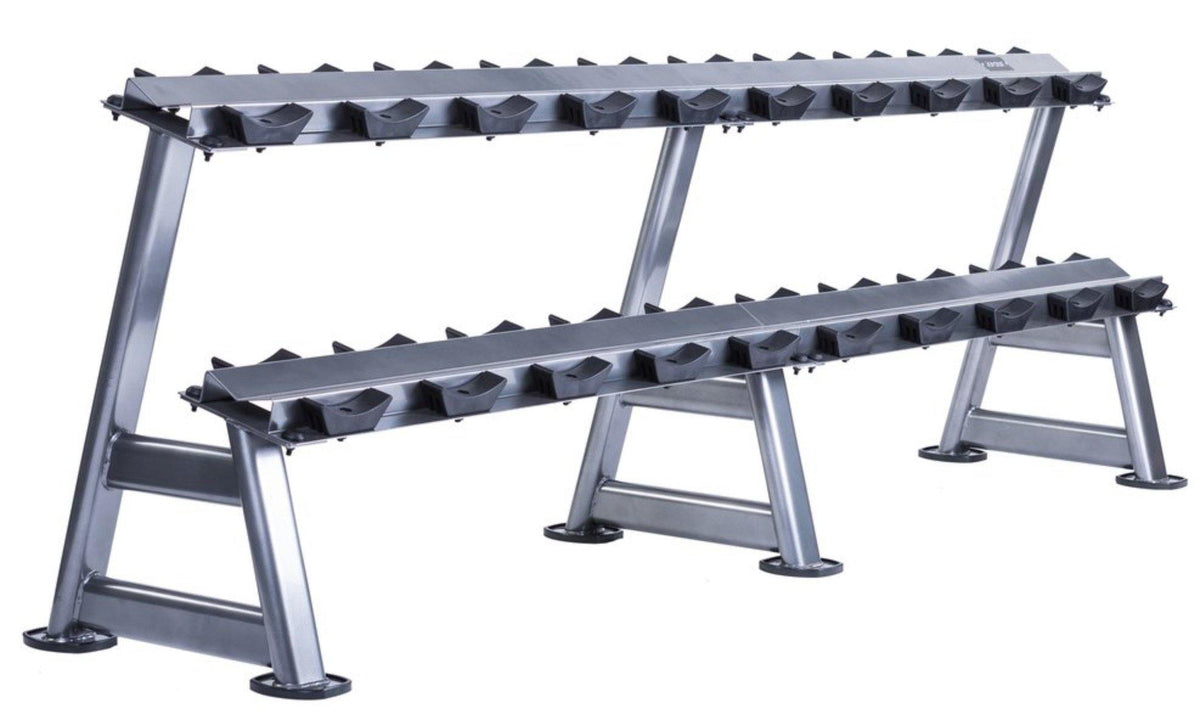 Jordan Dumbbell Rack Oval Frame (10 Pair - 2 Tier)