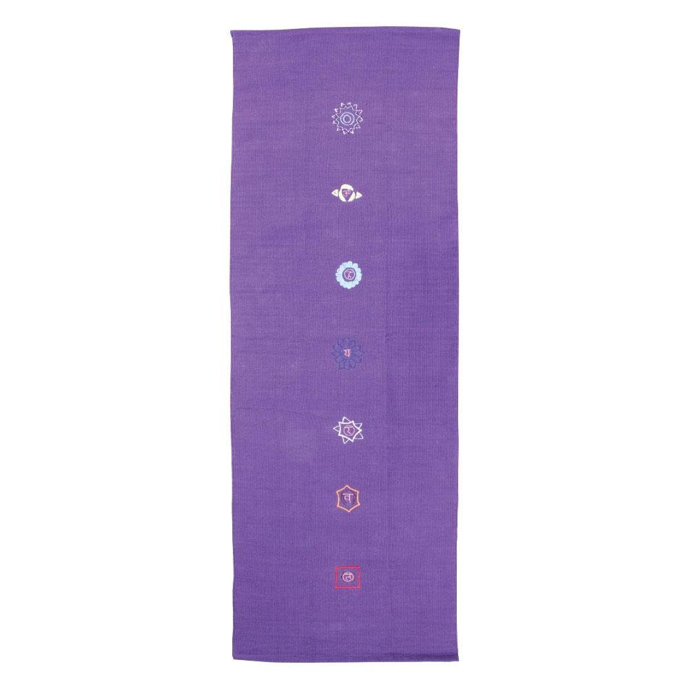 Fitness Mad Cotton Yoga Rug - Chakra Pattern